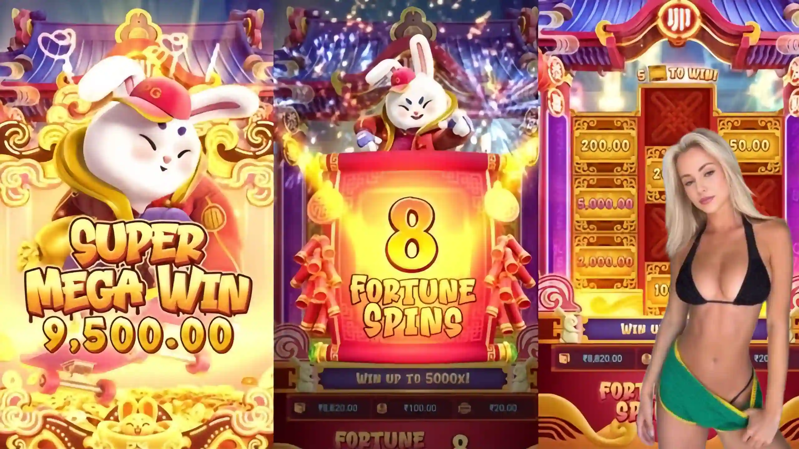 Wild Expansivo Fortune Rabbit 5526 - Coelho Dourado que Expande